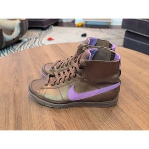 Nike Womens RARE Blazer Mid Metro 'Bronze Purple' SIZE 7 Womens Gold Metallic